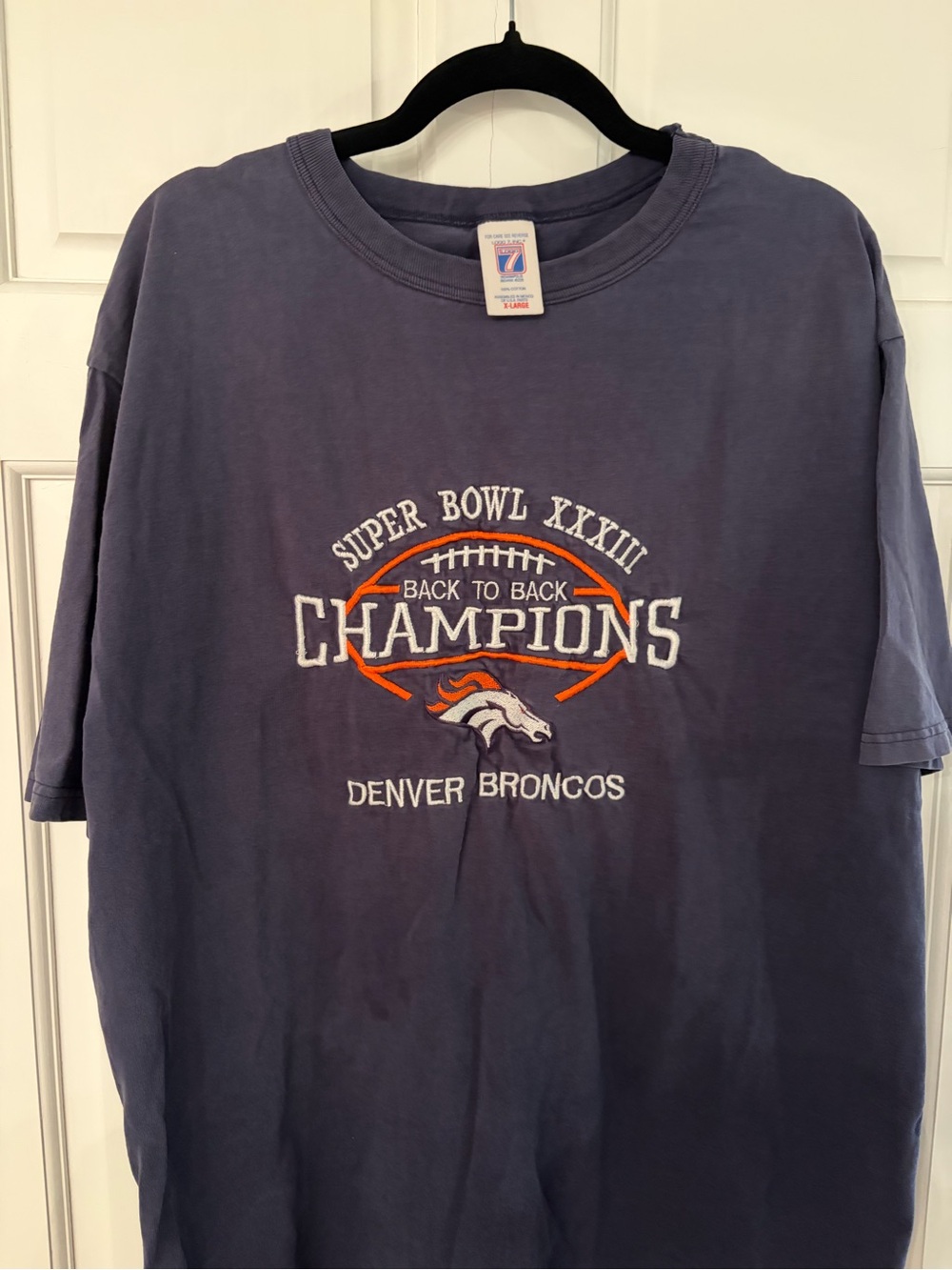 Vintage Navy Denver Broncos Tee